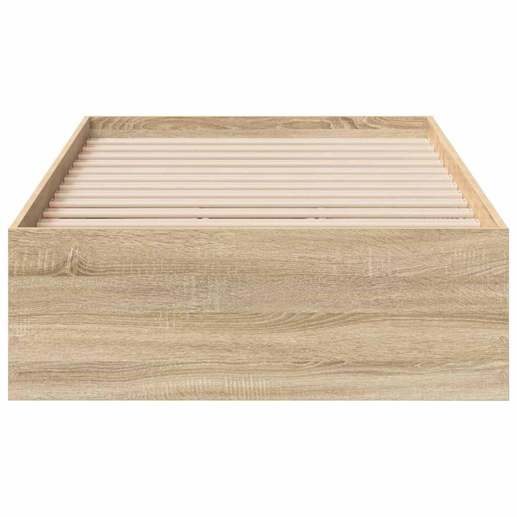 Σκελετός Κρεβατιού Καφέ 90 x 190 cm Επεξεργασμένο ξύλο