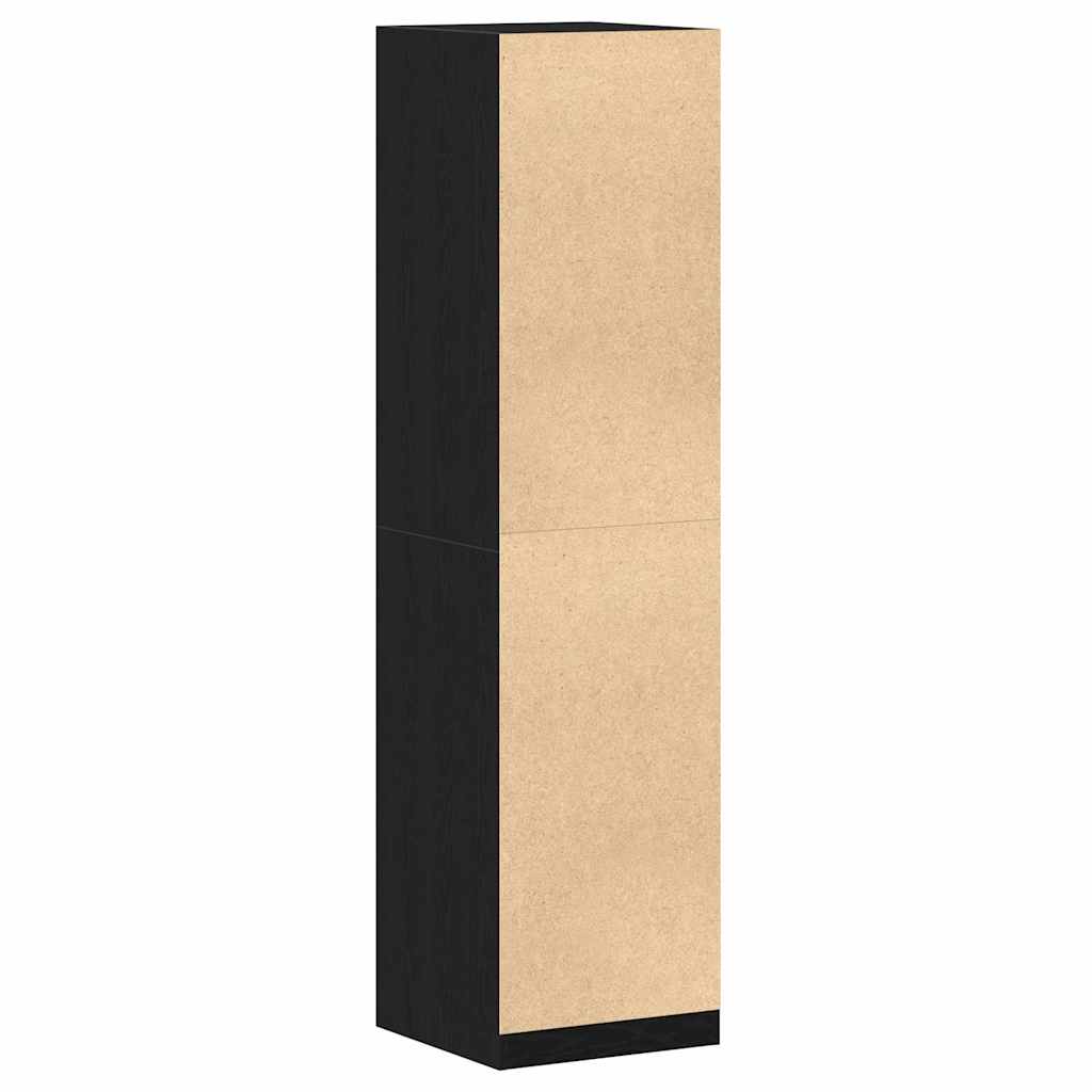 Ντουλάπι με ράφι Μαύρη Οξυά 50 x 50 x 200 cm Επεξεργασμένο ξύλο