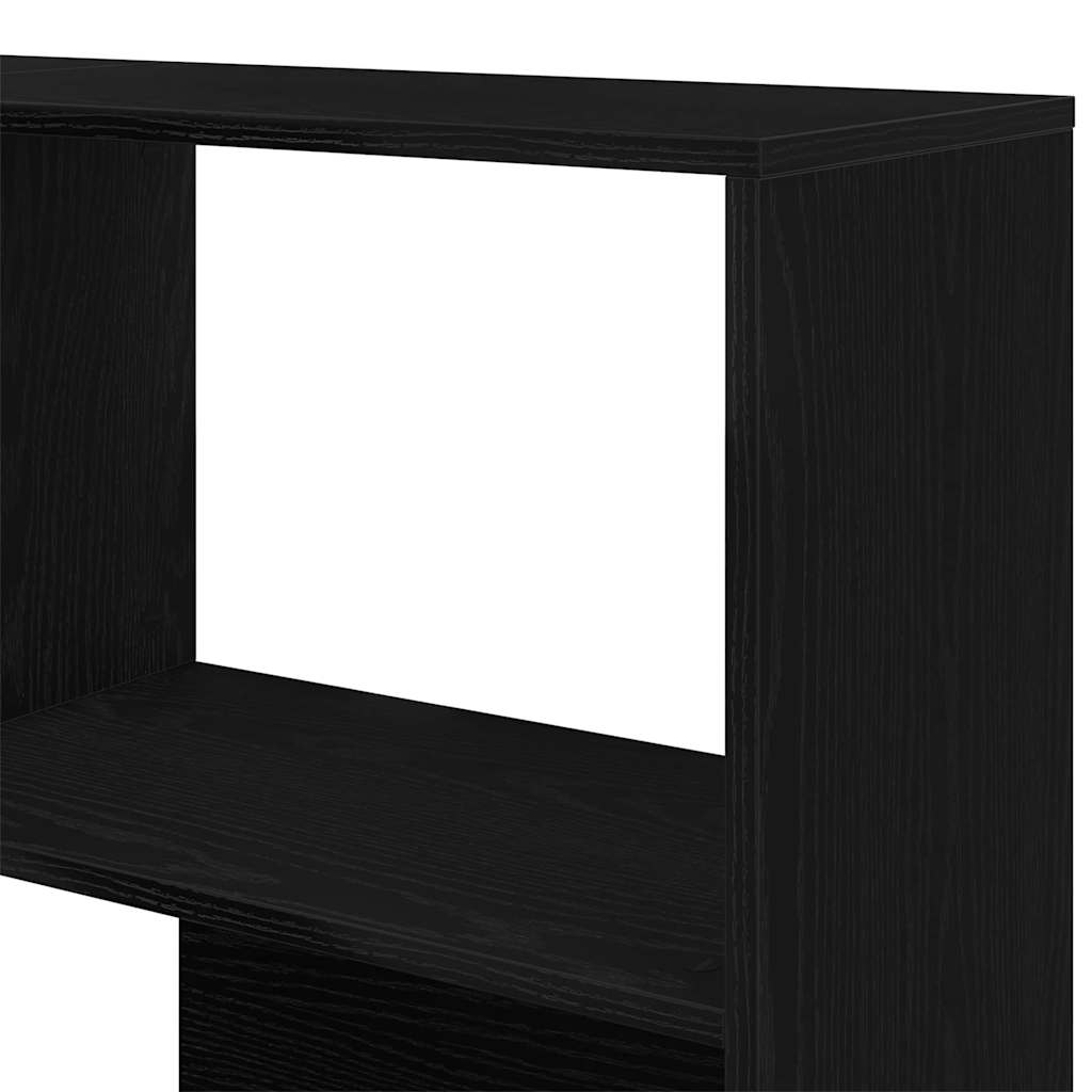 Ντουλάπι 2 pcs Μαύρη Οξυά 85 x 85 x 140 εκ. Επεξεργασμένο ξύλο