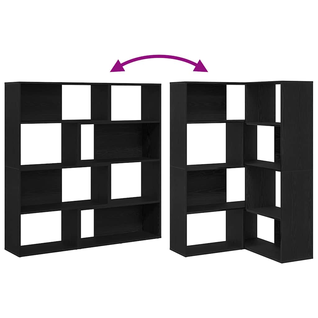 Ντουλάπι 2 pcs Μαύρη Οξυά 85 x 85 x 140 εκ. Επεξεργασμένο ξύλο