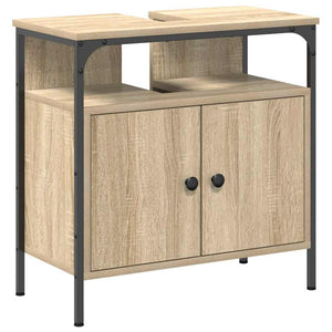 Σετ Επίπλων Μπάνιου 3 τμχ. Καφέ 33 x 33 x 120,5 εκ. - Pakobazaar