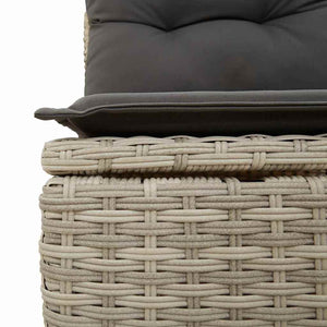 Σετ Καναπέ 5 τμχ. Ανοιχτό γκρι συνθετικό ρατάν