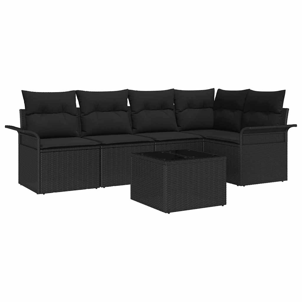 Σετ Καναπέ Κήπου με μαξιλάρι 6 pcs συνθετικό ρατάν - Pakobazaar