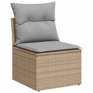 Σετ Καναπέ Κήπου Μπεζ 344 x 177,5 x 85 εκ συνθετικό ρατάν