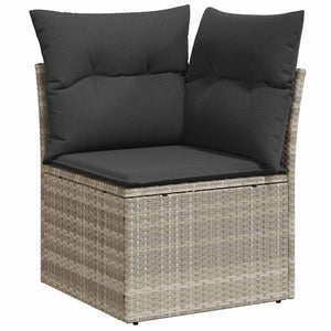 Σετ Καναπέ Κήπου 6 τμχ. Ανοιχτό γκρι συνθετικό ρατάν