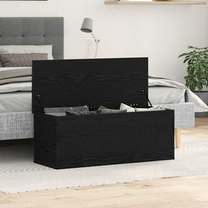 Κουτί αποθήκευσης Μαύρη Οξυά 90 x 35 x 35 cm Επεξεργασμένο ξύλο - Pakobazaar