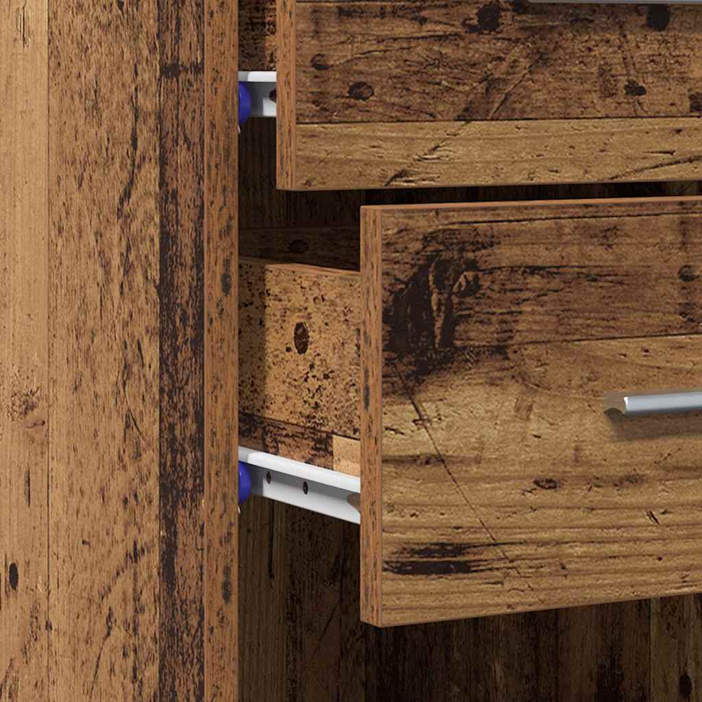 Βιβλιοθήκη με συρτάρι Παλιό ξύλο 30 x 42.4 x 185.2 εκ. - Pakobazaar
