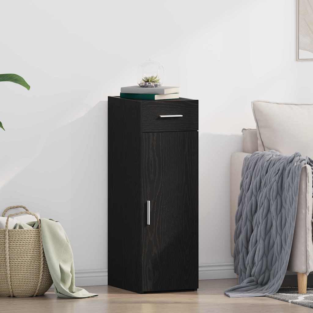 Πλαϊνό γραφείο με συρτάρι Μαύρη Οξυά 30 x 42,5 x 93 εκ. - Pakobazaar