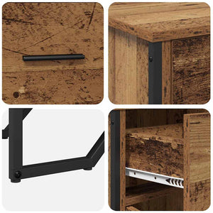 Πλαϊνό γραφείο με συρτάρι Παλιό ξύλο 97 x 32,5 x 74,5 εκ. - Pakobazaar