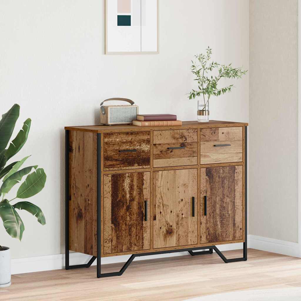 Πλαϊνό γραφείο με συρτάρι Παλιό ξύλο 97 x 32,5 x 74,5 εκ. - Pakobazaar