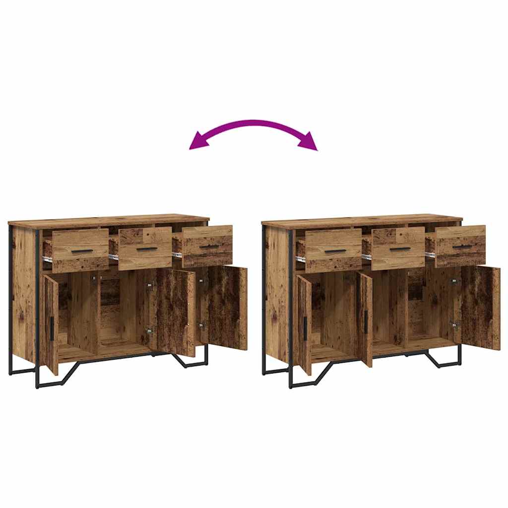 Πλαϊνό γραφείο με συρτάρι Παλιό ξύλο 97 x 32,5 x 74,5 εκ. - Pakobazaar