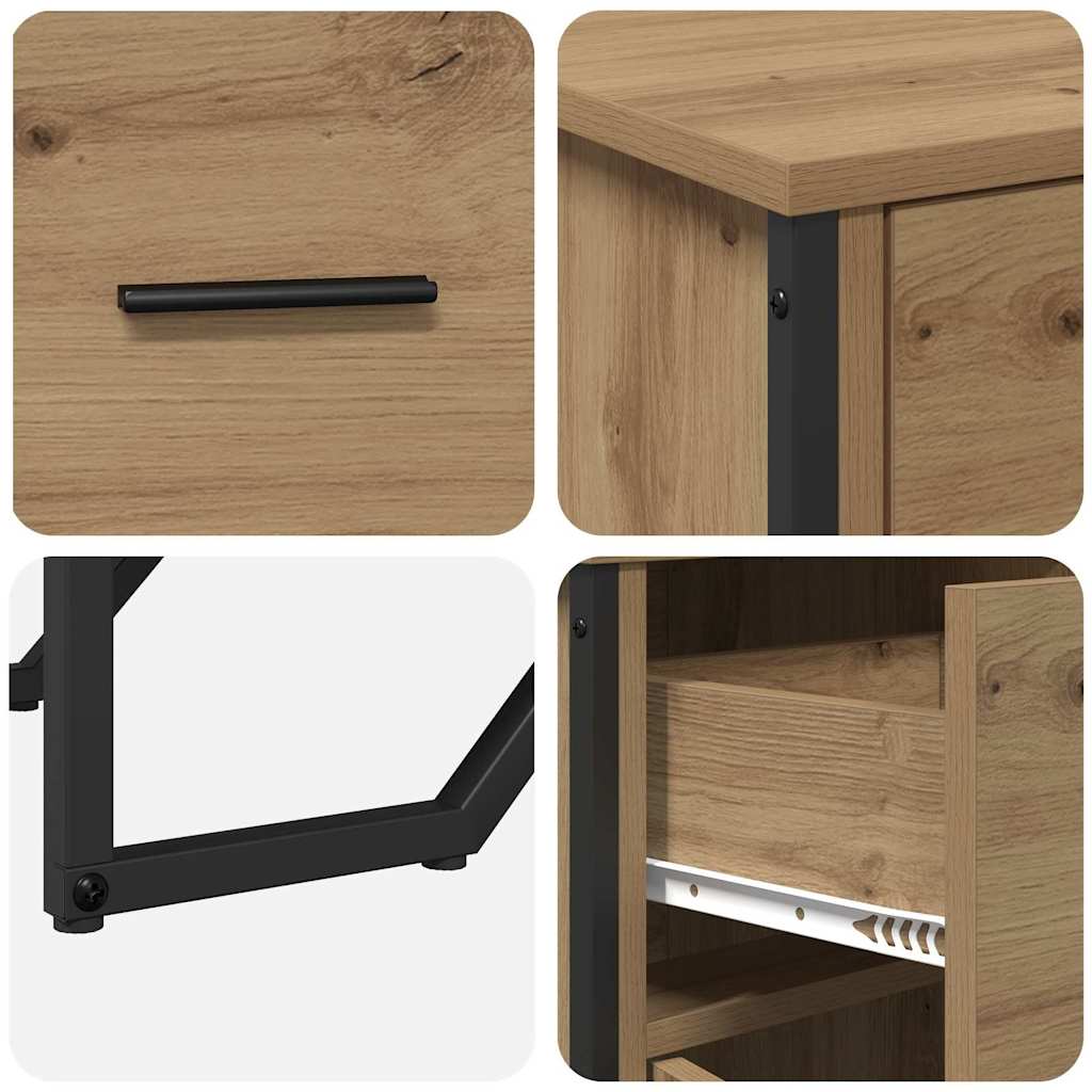 Πλαϊνό γραφείο με συρτάρι Artisan Oak 97 x 32,5 x 74,5 εκ. - Pakobazaar