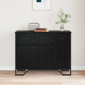 Πλαϊνό γραφείο με συρτάρι Μαύρη Οξυά 97 x 32,5 x 74,5 εκ.
