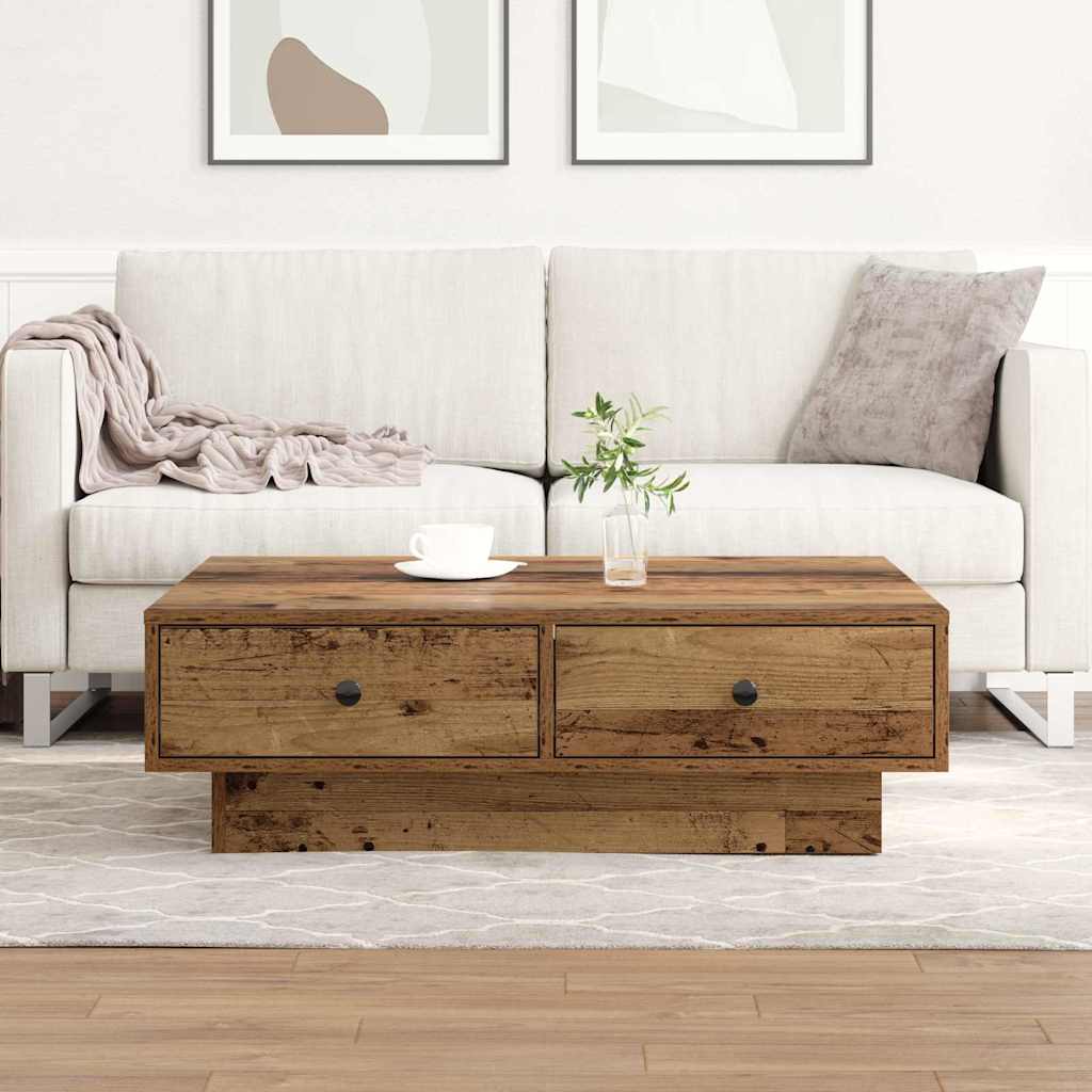 Τραπεζάκι σαλονιού Παλιό ξύλο 90 x 90 x 28 cm - Pakobazaar