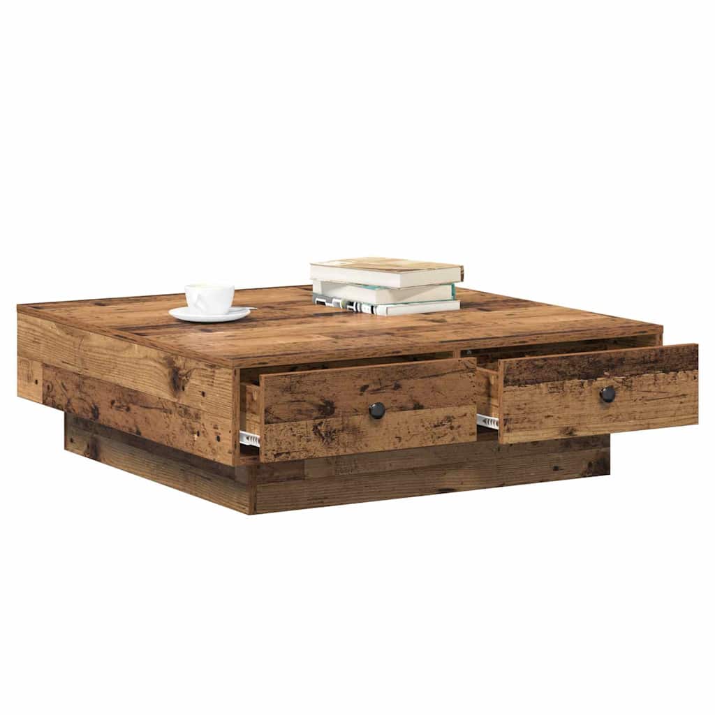 Τραπεζάκι σαλονιού Παλιό ξύλο 90 x 90 x 28 cm - Pakobazaar