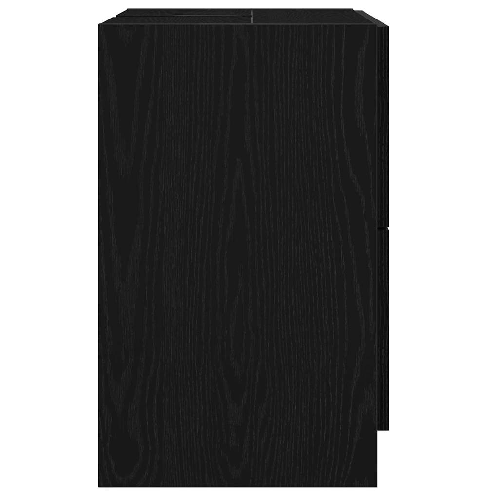 Ντουλάπι Μπάνιου Μαύρη Οξυά 59 x 37 x 59 cm Επεξεργασμένο ξύλο - Pakobazaar