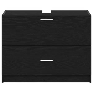 Ντουλάπι Μπάνιου Μαύρη Οξυά 78 x 37 x 59 cm Επεξεργασμένο ξύλο - Pakobazaar