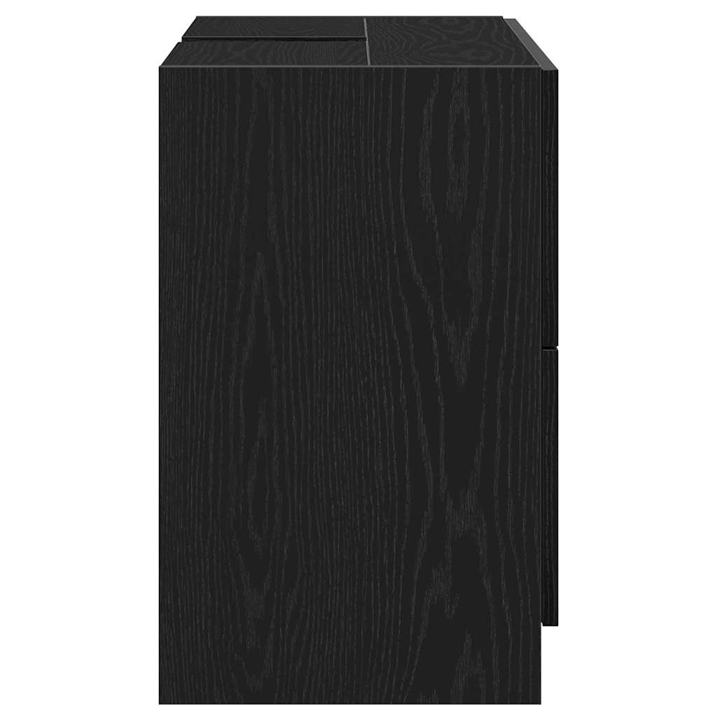 Ντουλάπι Μπάνιου Μαύρη Οξυά 78 x 37 x 59 cm Επεξεργασμένο ξύλο - Pakobazaar