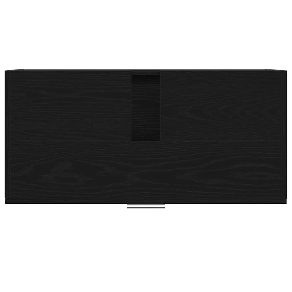 Ντουλάπι Μπάνιου Μαύρη Οξυά 78 x 37 x 59 cm Επεξεργασμένο ξύλο - Pakobazaar