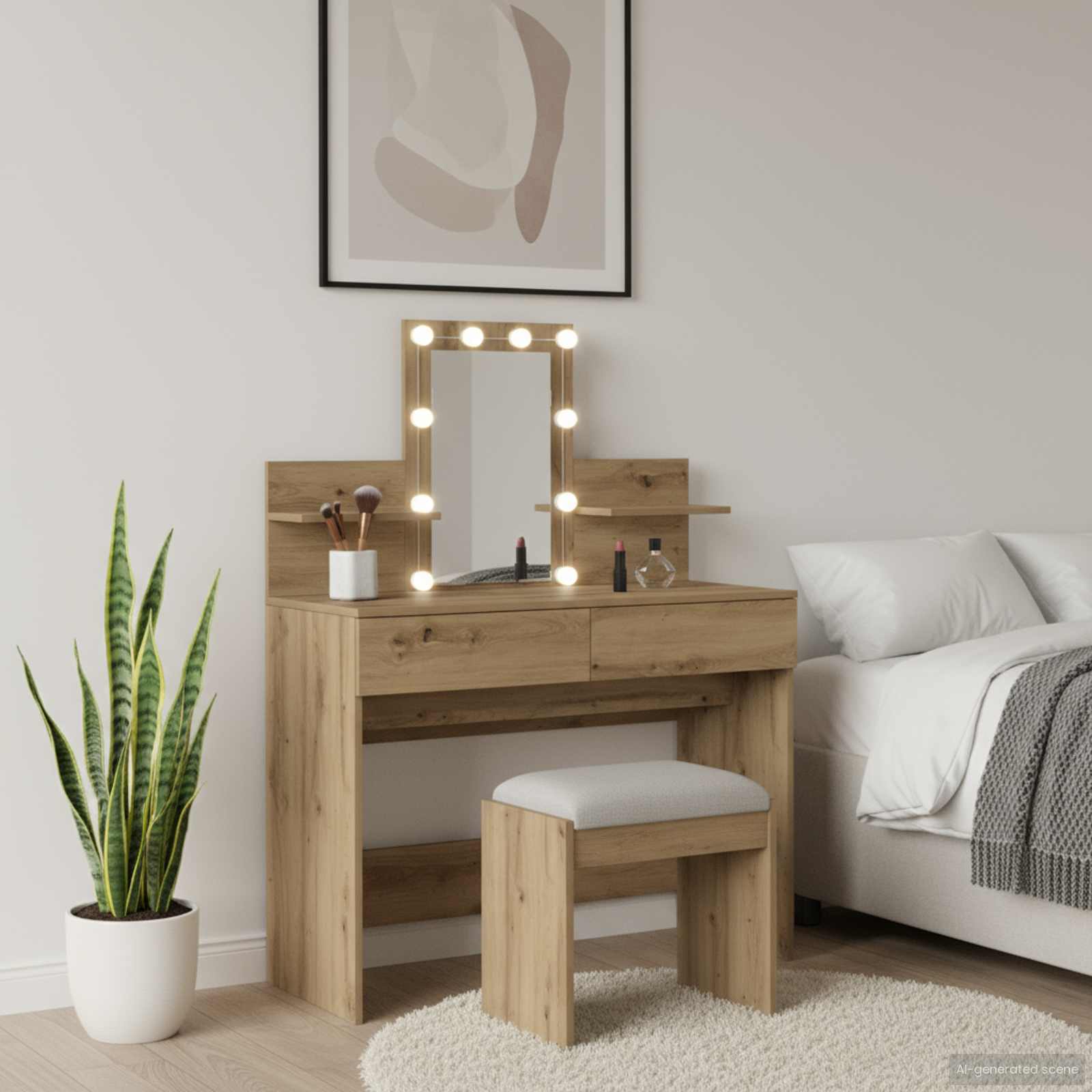 Τραπέζι περιποίησης με συρτάρι Artisan Oak 100 x 40 x 130 εκ - Pakobazaar