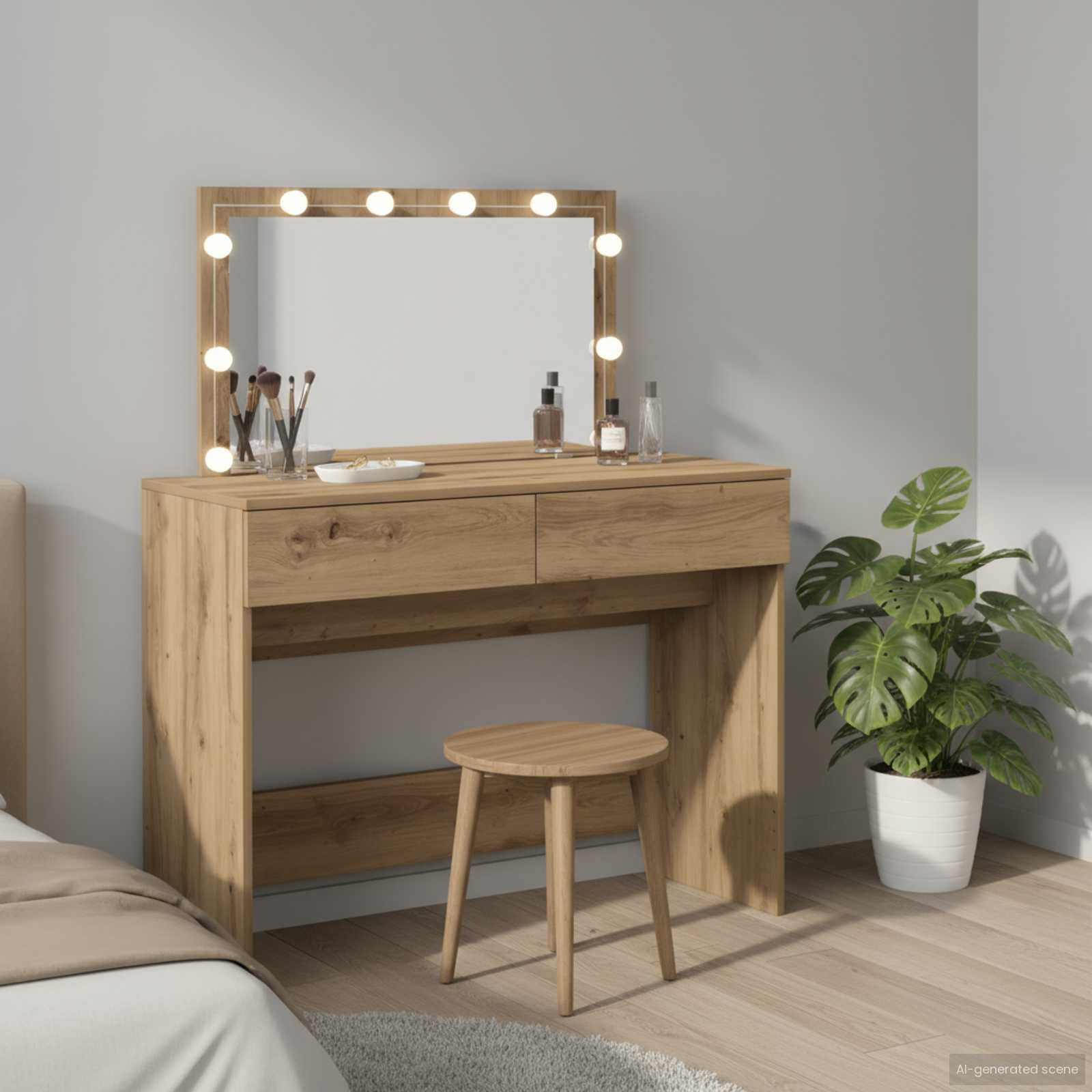 Τραπέζι περιποίησης με συρτάρι Artisan Oak 100 x 40 x 120 εκ. - Pakobazaar