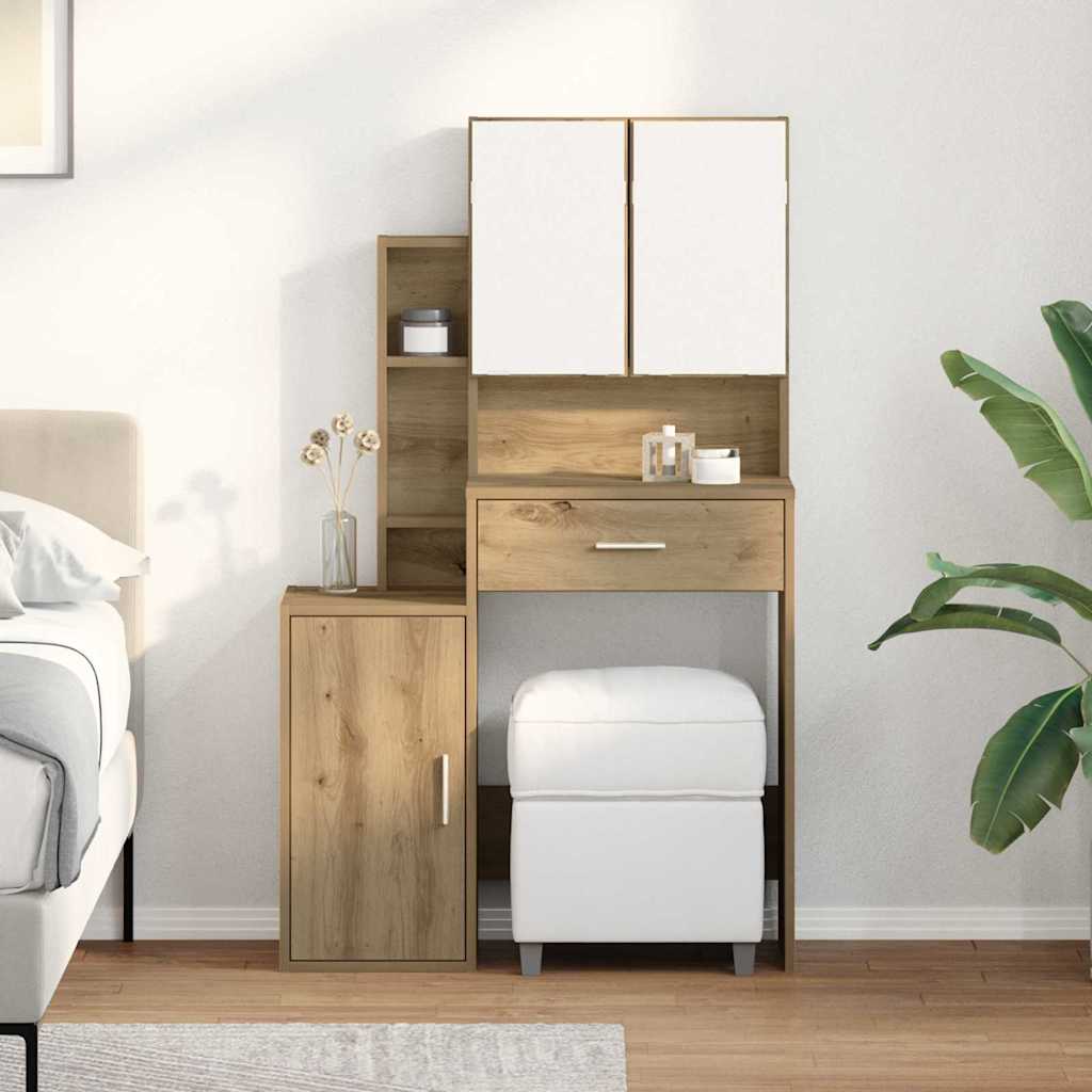 Τραπέζι περιποίησης με συρτάρι Artisan Oak 80 x 35 x 132 εκ. - Pakobazaar
