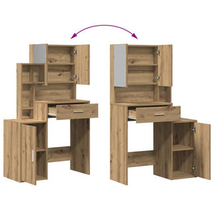 Τραπέζι περιποίησης με συρτάρι Artisan Oak 80 x 35 x 132 εκ. - Pakobazaar