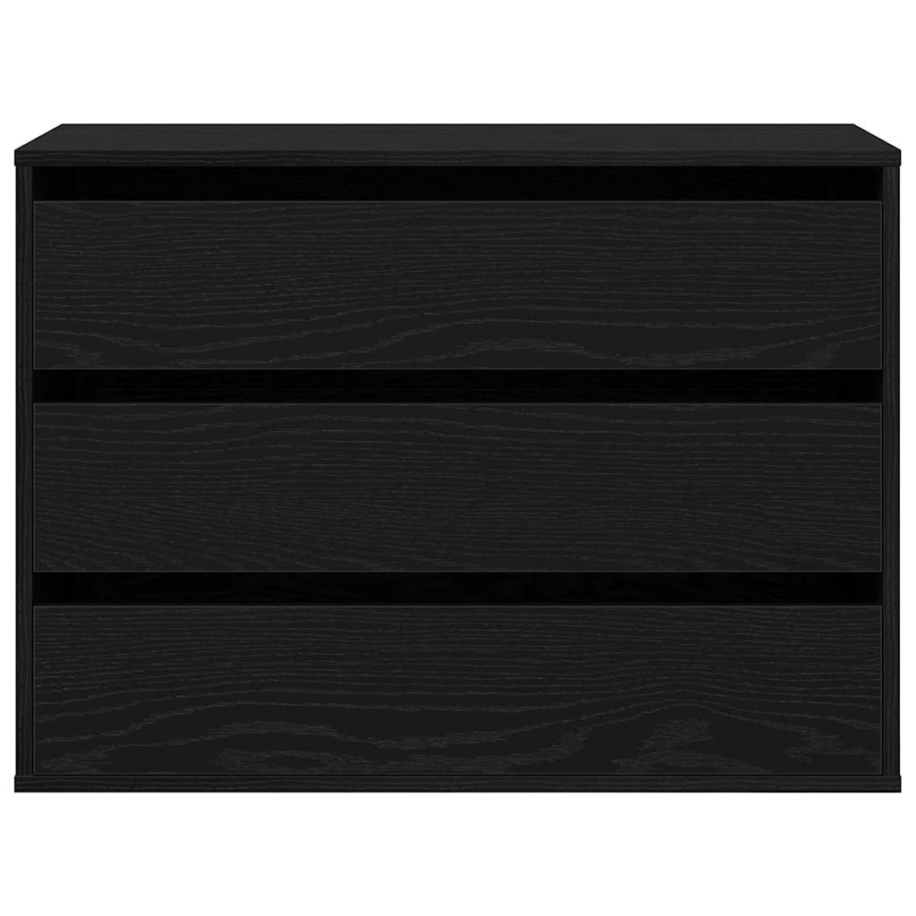 Ντουλάπι με Συρτάρια Μαύρο 80 x 41 x 58 εκ. Επεξεργασμένο ξύλο - Pakobazaar