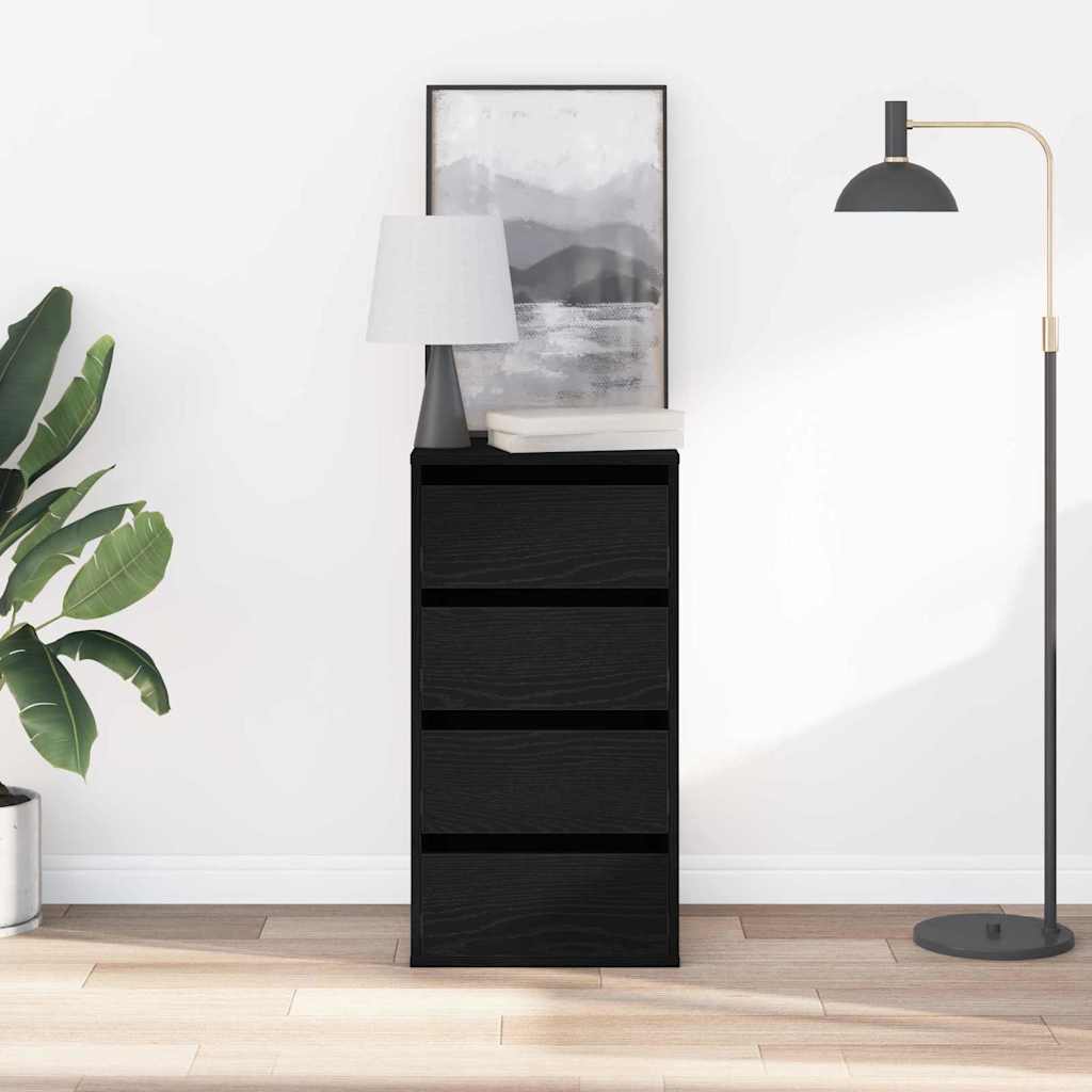 Ντουλάπι με Συρτάρια Μαύρο 40 x 41 x 76 εκ. Επεξεργασμένο ξύλο - Pakobazaar