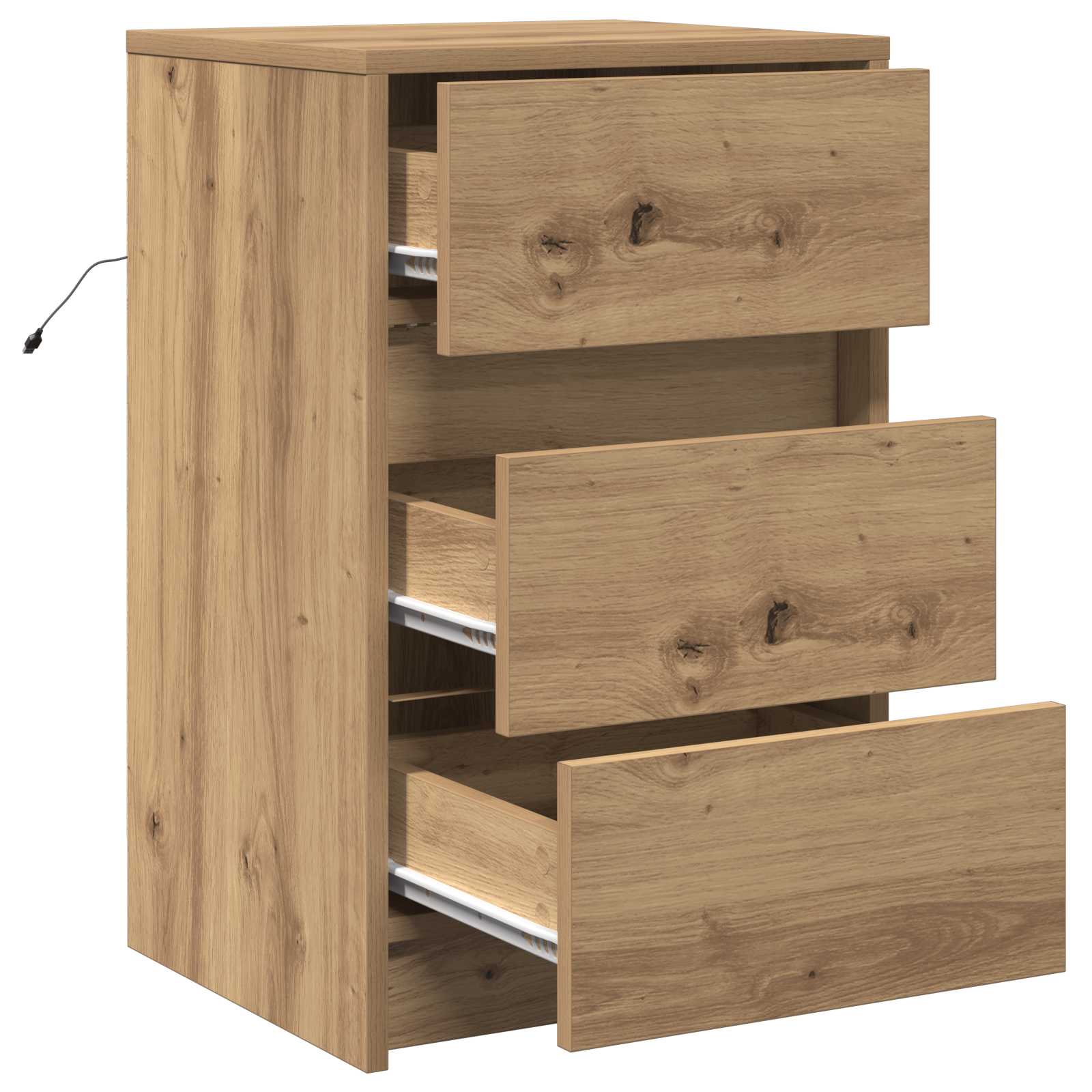 Κομοδίνο Artisan Oak 38 x 34 x 61 εκ. Επεξεργασμένο ξύλο - Pakobazaar