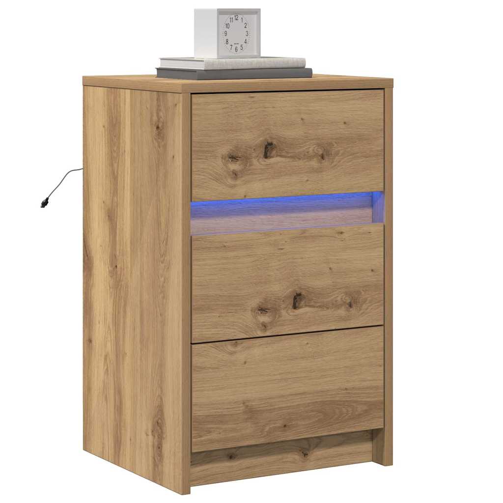 Κομοδίνο Artisan Oak 38 x 34 x 61 εκ. Επεξεργασμένο ξύλο - Pakobazaar