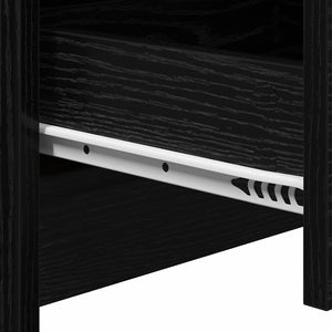 Κομοδίνο Μαύρη Οξυά 38 x 34 x 61 εκ. Επεξεργασμένο ξύλο - Pakobazaar