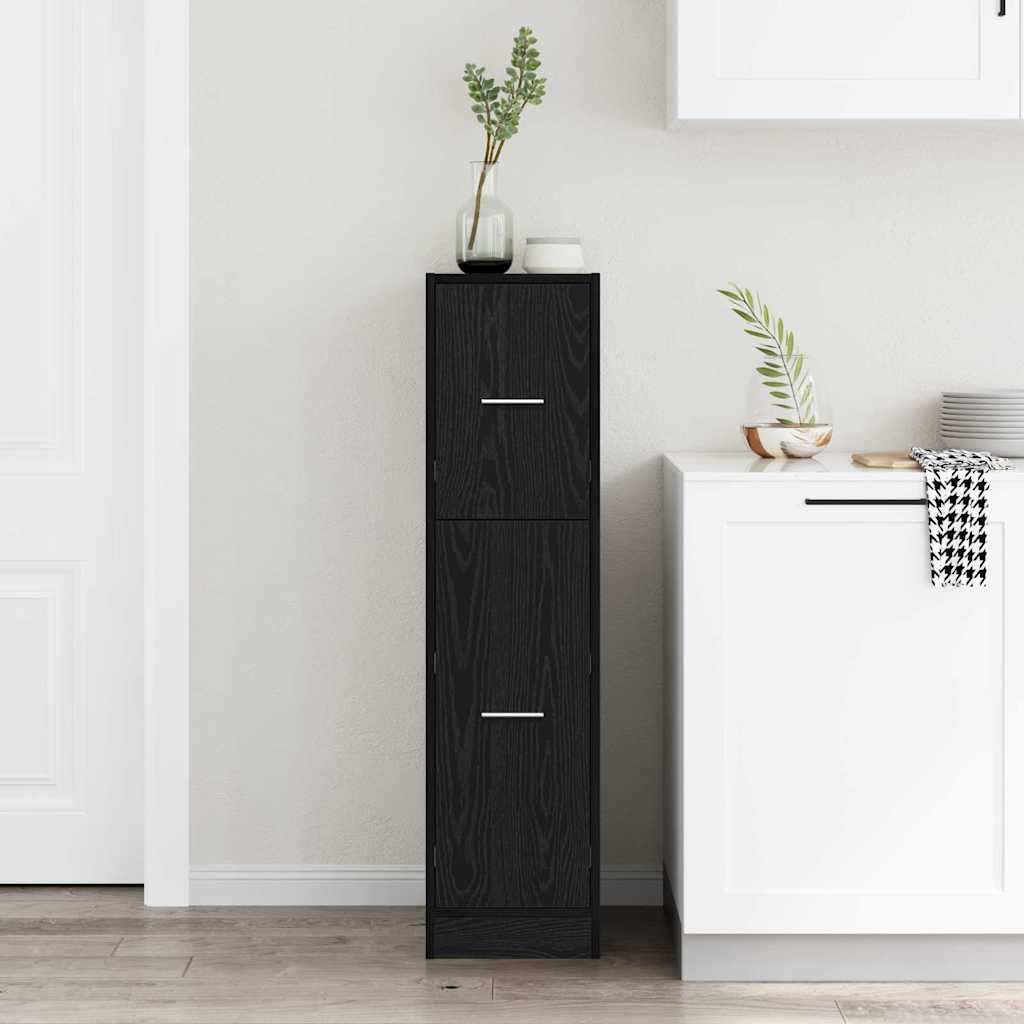 Φαρμακοποιϊκή Ντουλάπα Μαύρη δρυς 30 x 41 x 118 εκ.