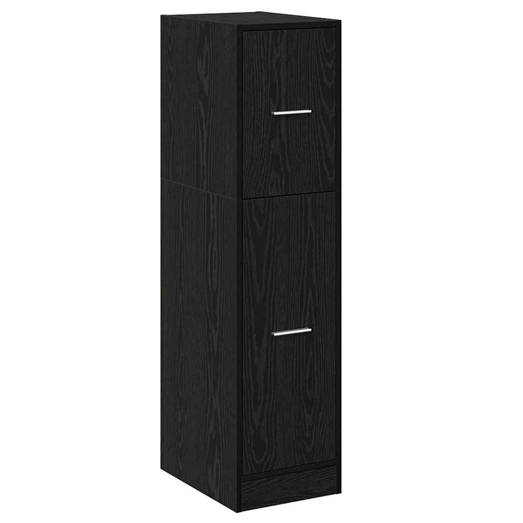 Φαρμακοποιϊκή Ντουλάπα Μαύρη δρυς 30 x 41 x 118 εκ.