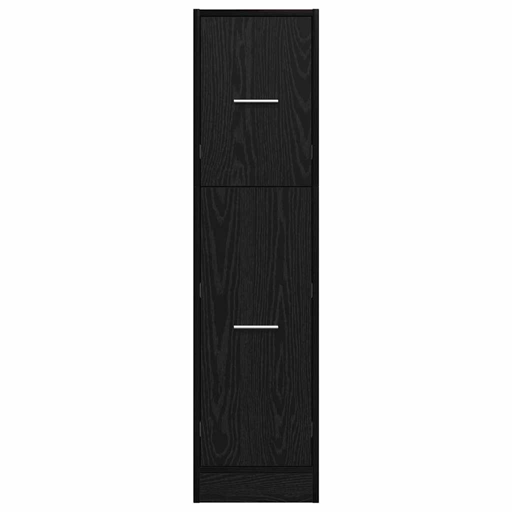 Φαρμακοποιϊκή Ντουλάπα Μαύρη δρυς 30 x 41 x 118 εκ.