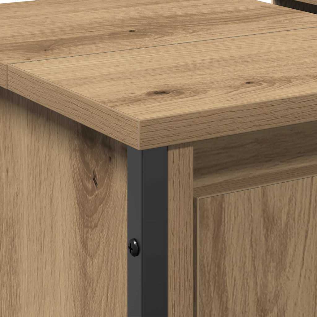 Ντουλάπα Νιπτήρα Mπάνιου με πόρτα Artisan Oak 60 x 35 x 60 εκ. - Pakobazaar