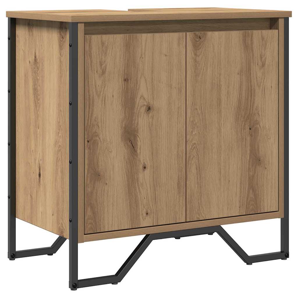 Ντουλάπα Νιπτήρα Mπάνιου με πόρτα Artisan Oak 60 x 35 x 60 εκ. - Pakobazaar