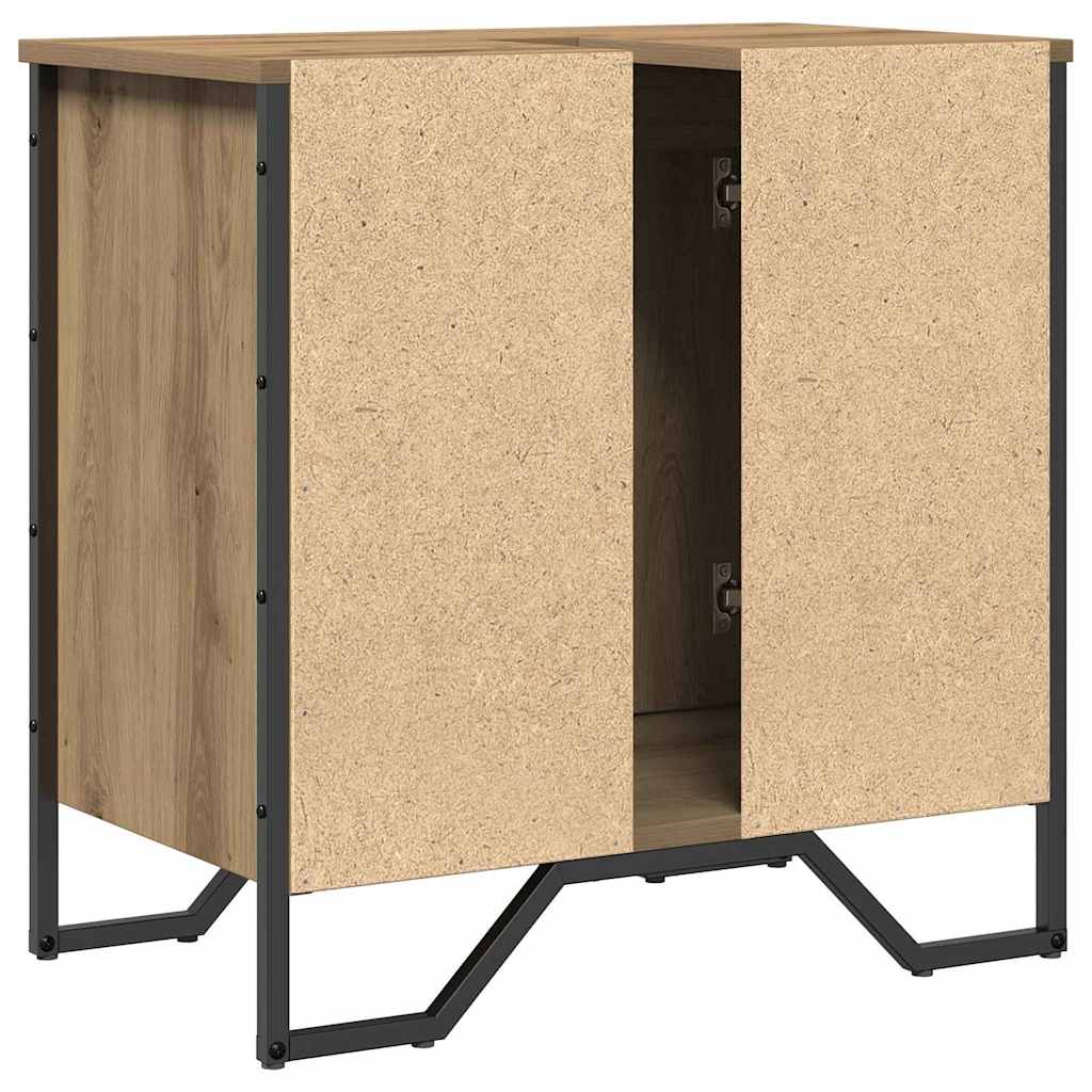 Ντουλάπα Νιπτήρα Mπάνιου με πόρτα Artisan Oak 60 x 35 x 60 εκ. - Pakobazaar
