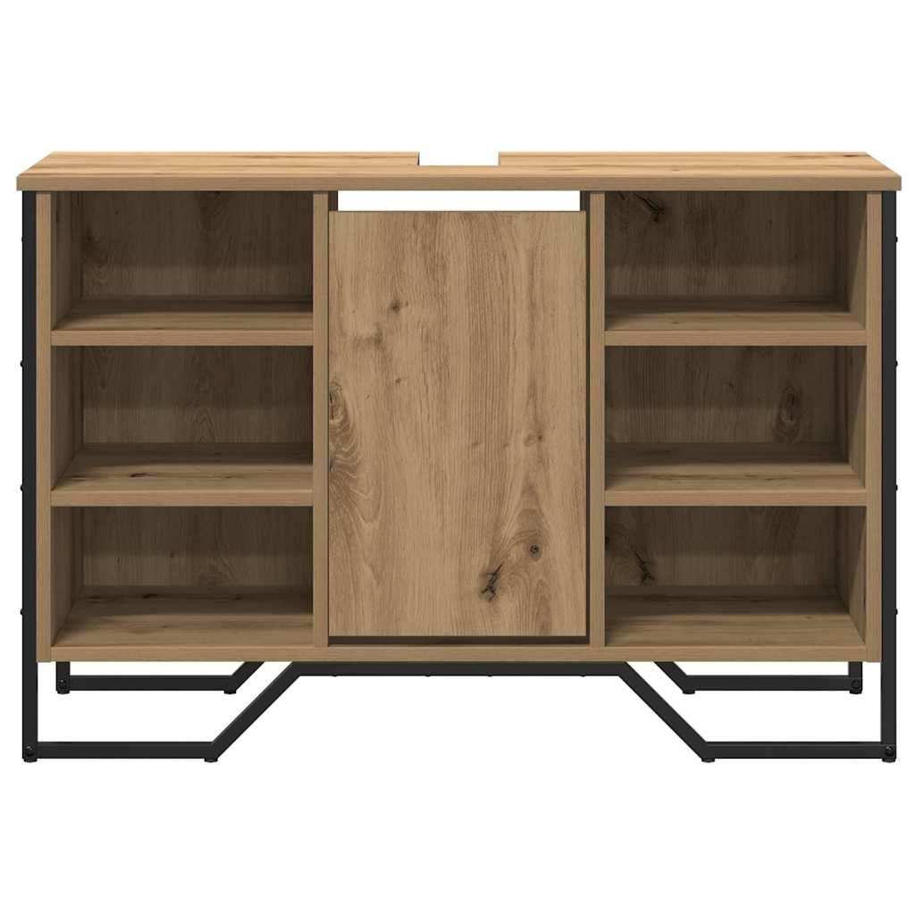 Ντουλάπα Νιπτήρα Mπάνιου με ράφι Artisan Oak 91 x 35 x 60 εκ - Pakobazaar