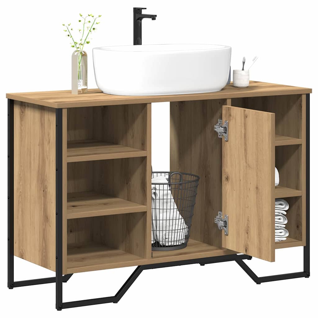 Ντουλάπα Νιπτήρα Mπάνιου με ράφι Artisan Oak 91 x 35 x 60 εκ - Pakobazaar