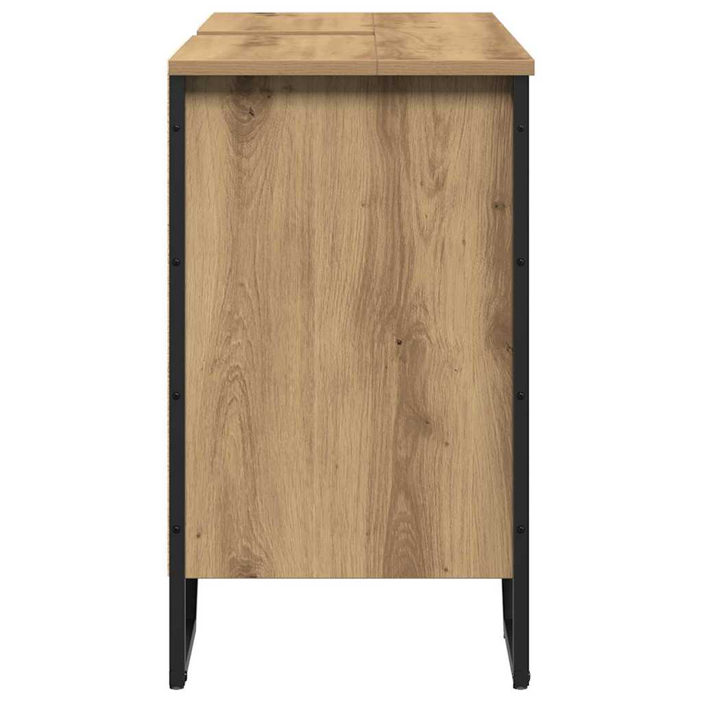 Ντουλάπα Νιπτήρα Mπάνιου με ράφι Artisan Oak 91 x 35 x 60 εκ - Pakobazaar