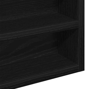 Βιτρίνα Επιτοίχιο Μαύρη Οξυά 60 x 8,5 x 58 εκ