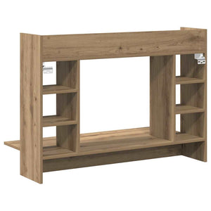 Επιτοίχιο γραφείο με ράφι artisan δρυς 105 x 48 x 75 εκ. - Pakobazaar