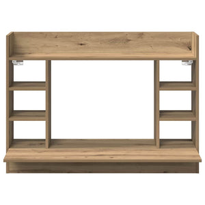 Επιτοίχιο γραφείο με ράφι artisan δρυς 105 x 48 x 75 εκ. - Pakobazaar