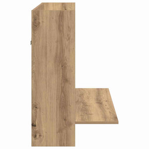 Επιτοίχιο γραφείο με ράφι artisan δρυς 105 x 48 x 75 εκ. - Pakobazaar