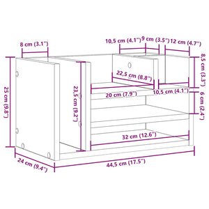 Οργανωτής Γραφείου Παλιό ξύλο 44,5 x 24 x 25 εκ - Pakobazaar