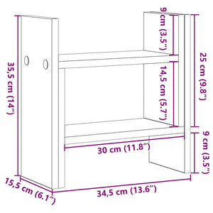 Οργανωτής Γραφείου Μαύρη Δρυς 50 x 15,5 x 35,5 εκ.