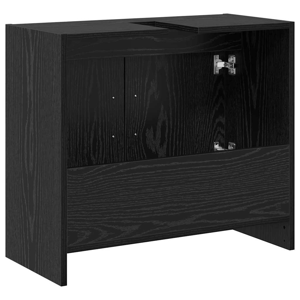 Ντουλάπι Μπάνιου Μαύρη Οξυά 63 x 29 x 55 cm Επεξεργασμένο ξύλο - Pakobazaar