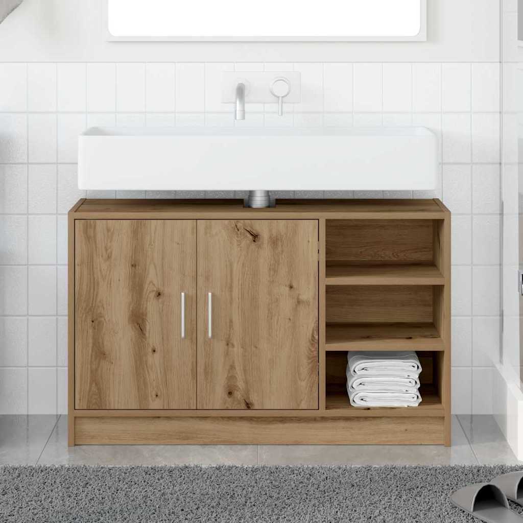 Ντουλάπι Μπάνιου με ράφι με πόρτα Artisan Oak 90 x 29 x 55 εκ. - Pakobazaar