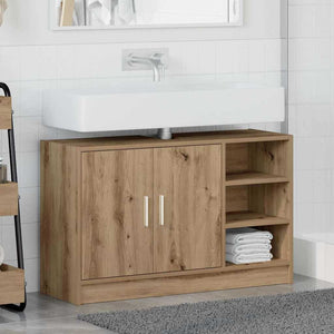 Ντουλάπι Μπάνιου με ράφι με πόρτα Artisan Oak 90 x 29 x 55 εκ. - Pakobazaar